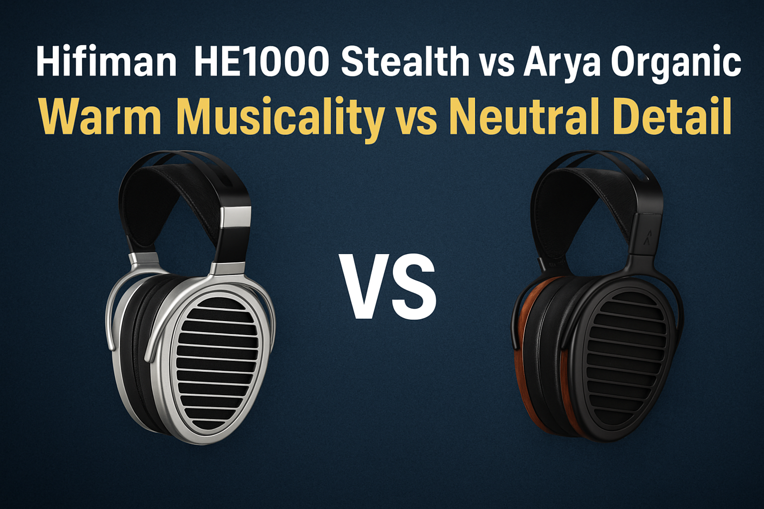 Hifiman HE1000 Stealth vs Arya Organic